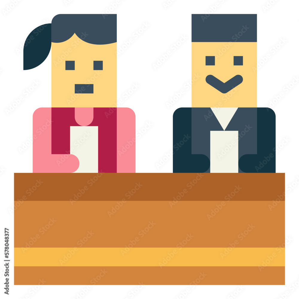 announcer flat icon style announcer flat icon style