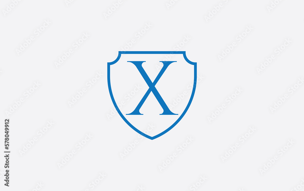 Shield and protection logo design for security and technology company with the letters and alphabets