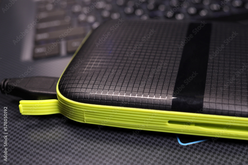 portable hdd connected to a laptop with usb portable hdd connected to a laptop with usb