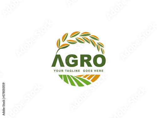 Creative agriculture logo design vector and template