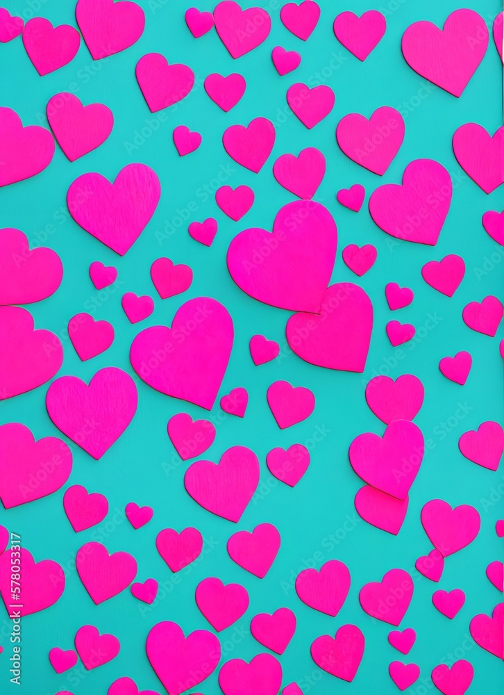 heart background with hearts and space for valentine's day