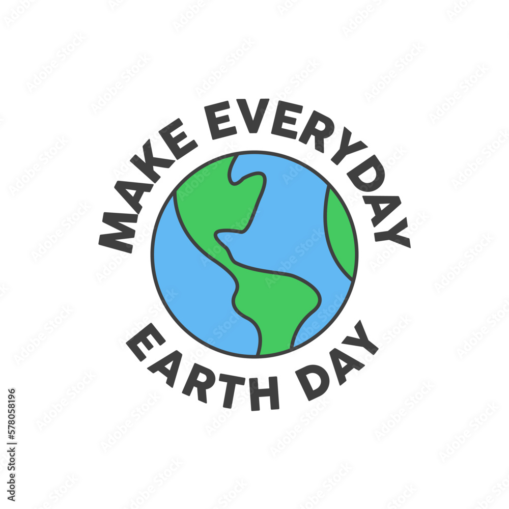 Earth day badge. Save the planet sticker. World Environment Day symbol. Earth day badge. Save the planet sticker. World Environment Day symbol.