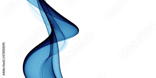 Abstract colourful wave on a white background	