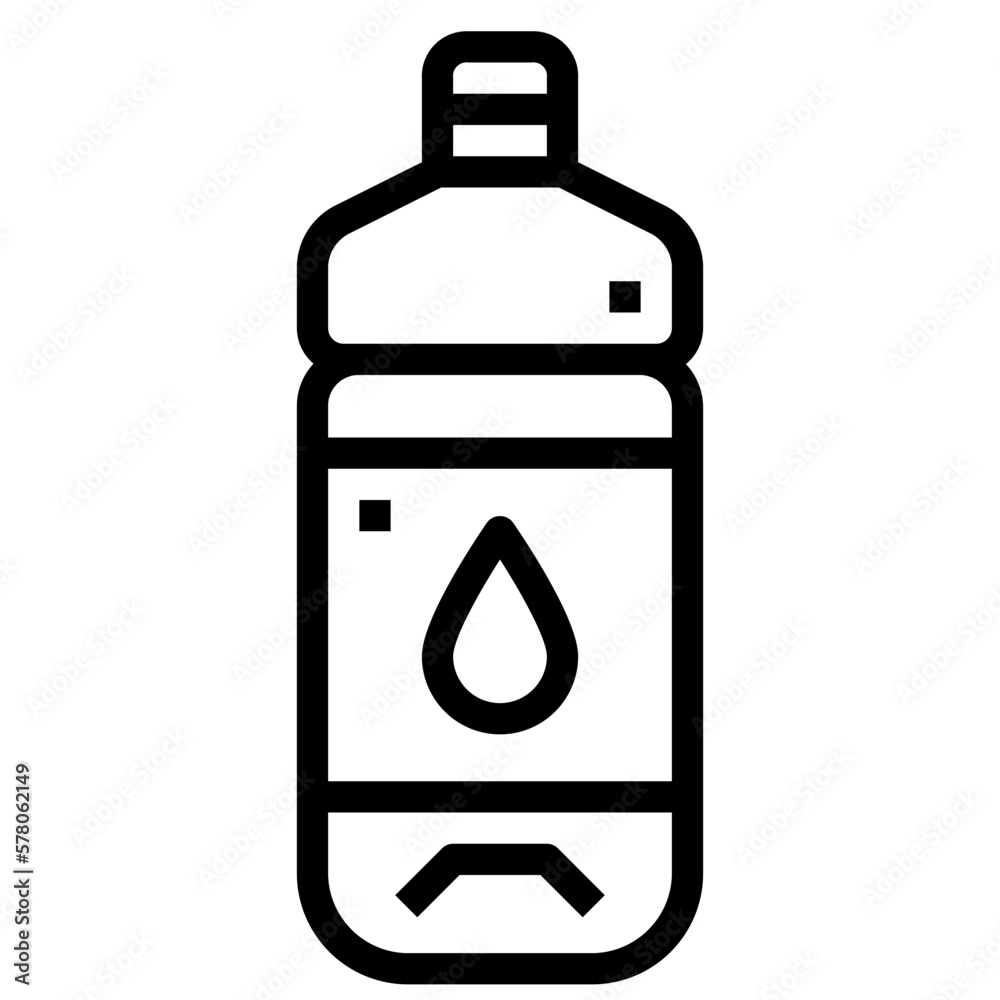 plastic bottle line icon style plastic bottle line icon style