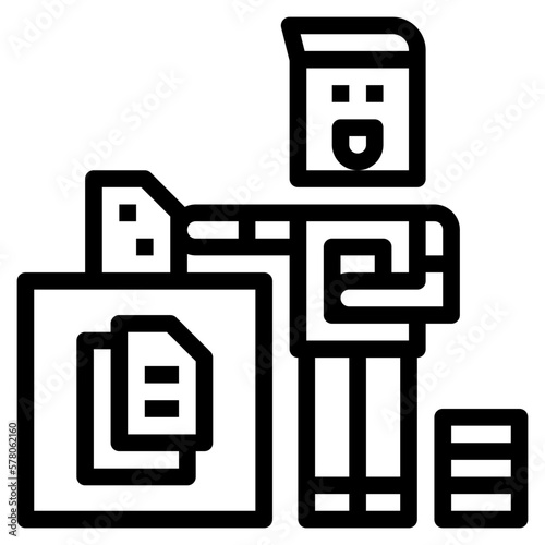 litter line icon style