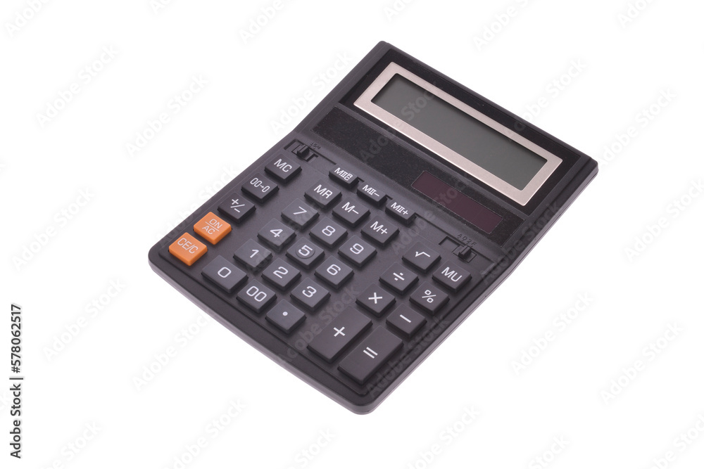 Calculator isolated on white background Calculator isolated on white background