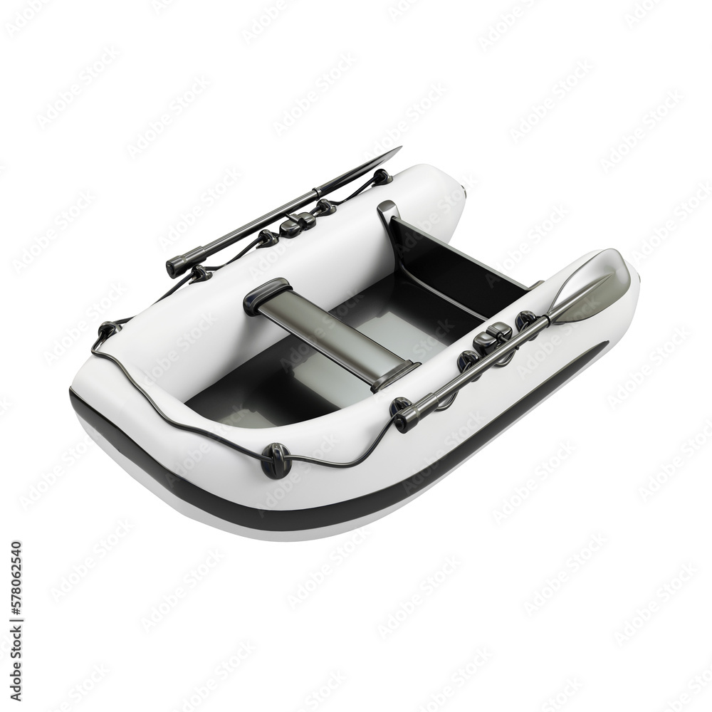 Rubber boat isolated on background Rubber boat isolated on background