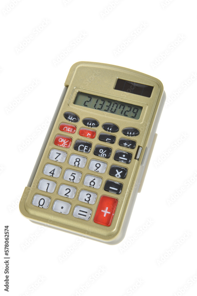 Calculator isolated on white background Calculator isolated on white background