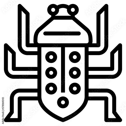 bug line icon style