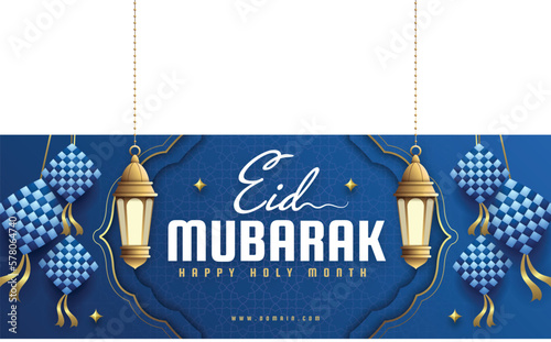 FREE VECTOR eid mubarak facebook cover
