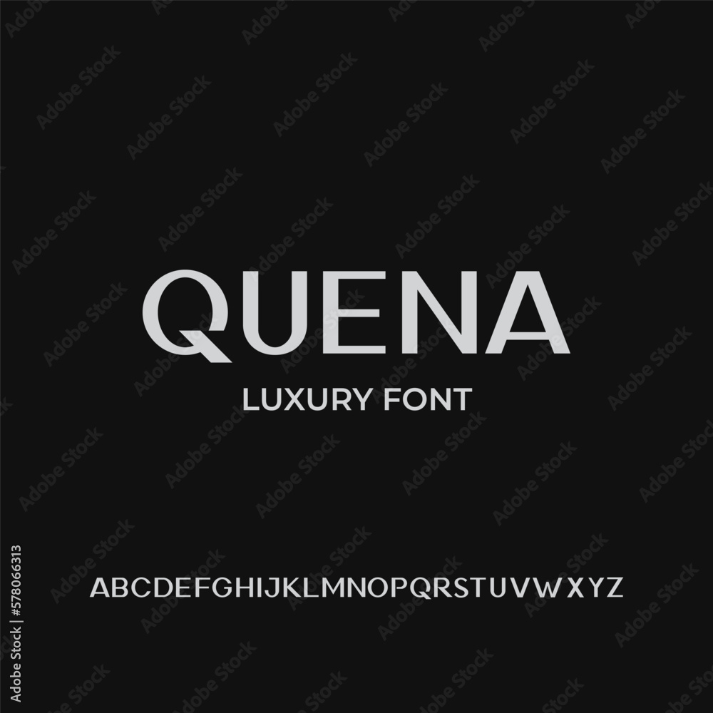 Quena Luxury Font vector for lettering calligraphy or logo designs.