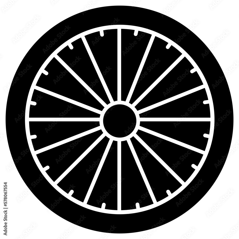 Fototapeta premium Dharma Wheel icon