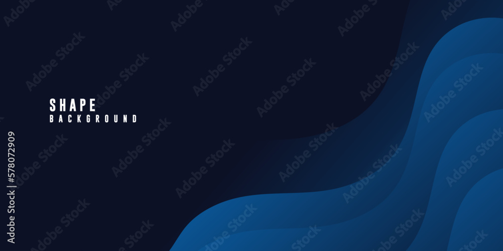 Dark blue modern business abstract background. Vector illustration design for presentations, banner, cover, web, flyer, card, poster, wallpaper, texture, slide, magazine and powerpoint