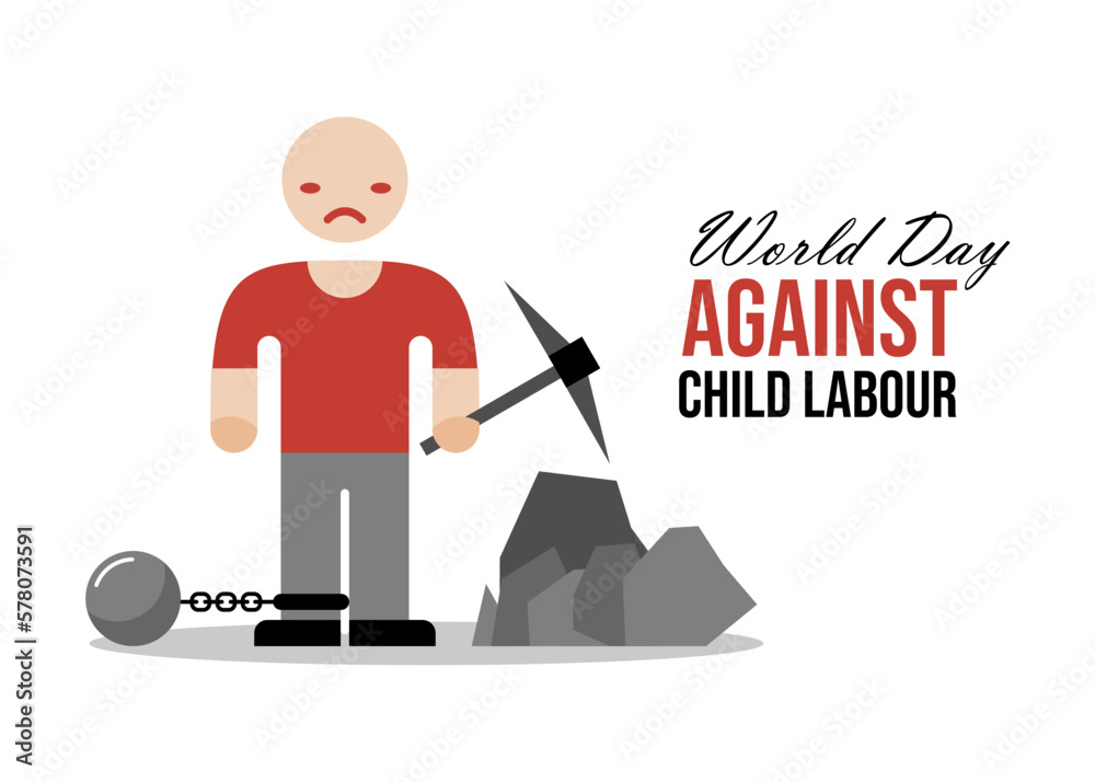 World day against child labour Stock Vector | Adobe Stock