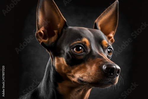 portrait of a pinscher dog