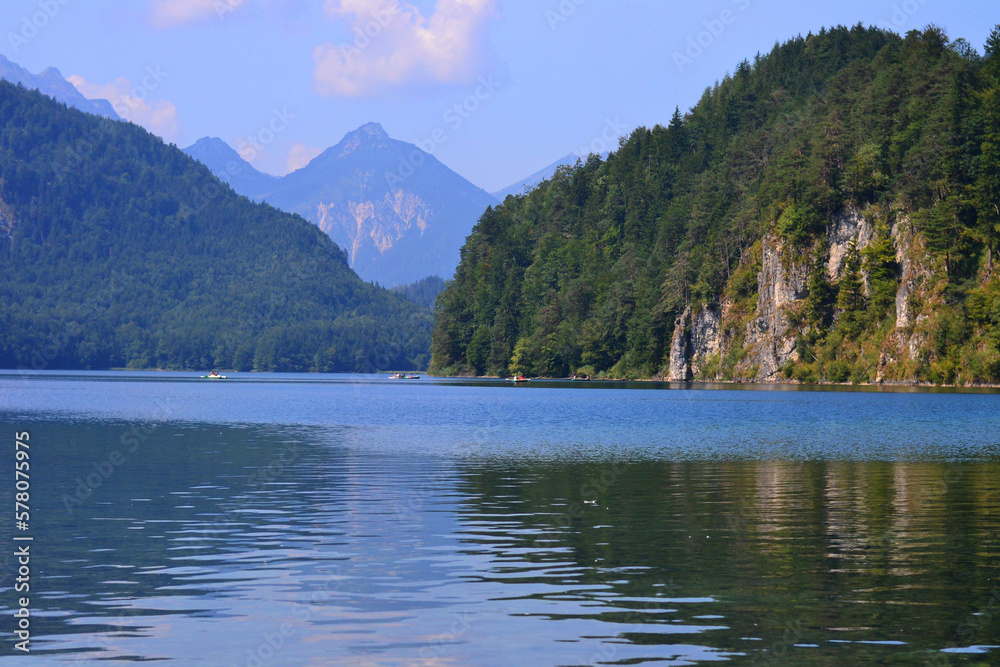 lake in Alpes mountains