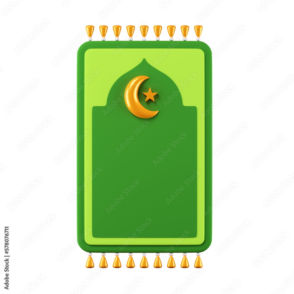 Prayer Rug 3d illustration Prayer Rug 3d illustration