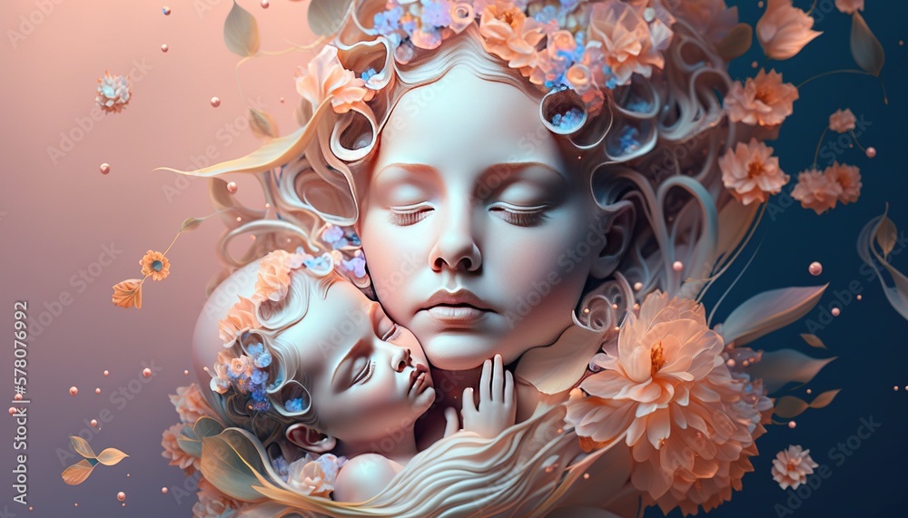 A Creative and Meaningful Emblem for Mother's Day Generative AI A Creative and Meaningful Emblem for Mother's Day Generative AI