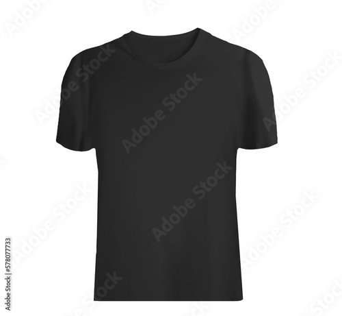 black t shirt isolated