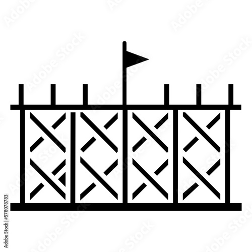 Wood wall  icon