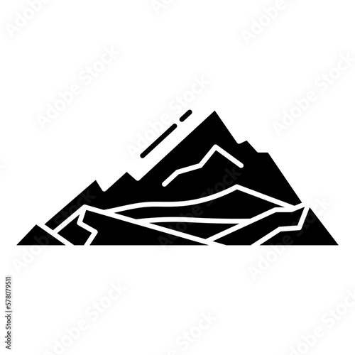 ice mountain icon
