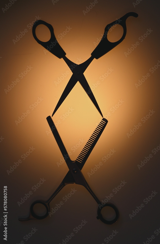 scissors hairdresser beautiful haircut profession hairdresser special ...