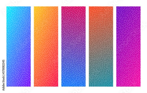 Turing reaction colorful background