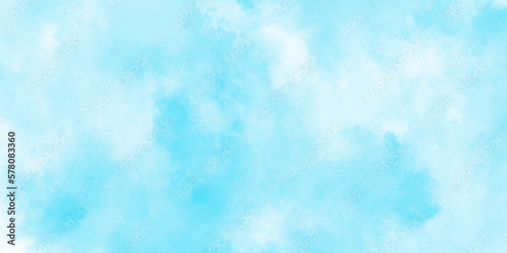 Beautiful and cloudy sky blue watercolor background, blurred and grainy Blue powder explosion on white background, Classic hand painted Blue watercolor background for design. Beautiful and cloudy sky blue watercolor background, blurred and grainy Blue powder explosion on white background, Classic hand painted Blue watercolor background for design.