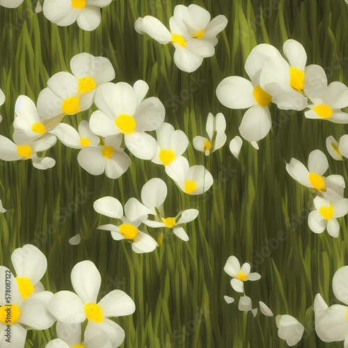white and yellow flowers
