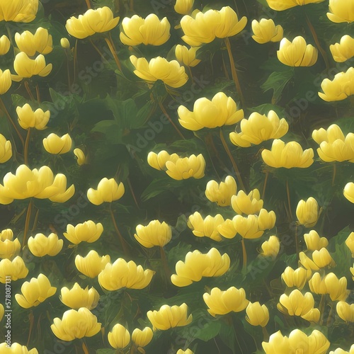yellow flowers on a field 