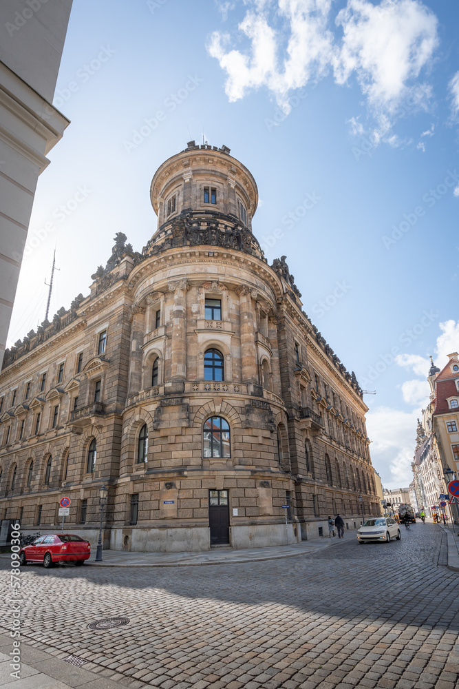 Police Station Building in Dresden Old Town - Dresden, Saxony, Germany