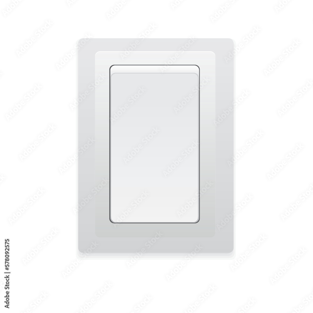 pc electric switch isolated on a white background pc electric switch isolated on a white background