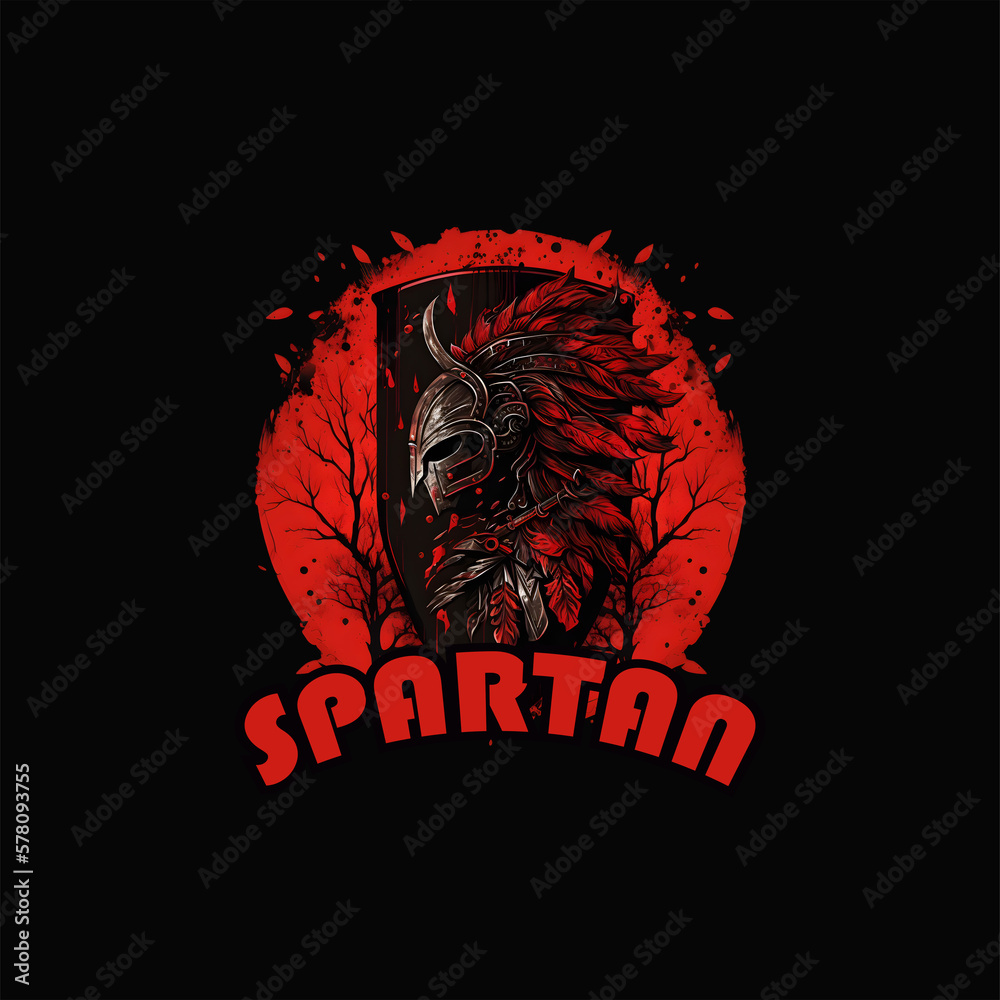 spartan t-shirt design