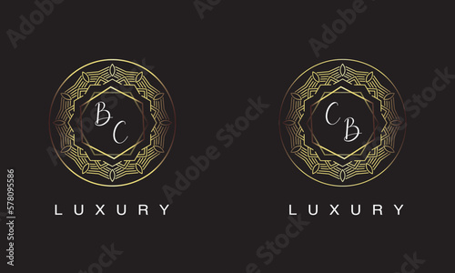 BC and CB logo luxury logo design.