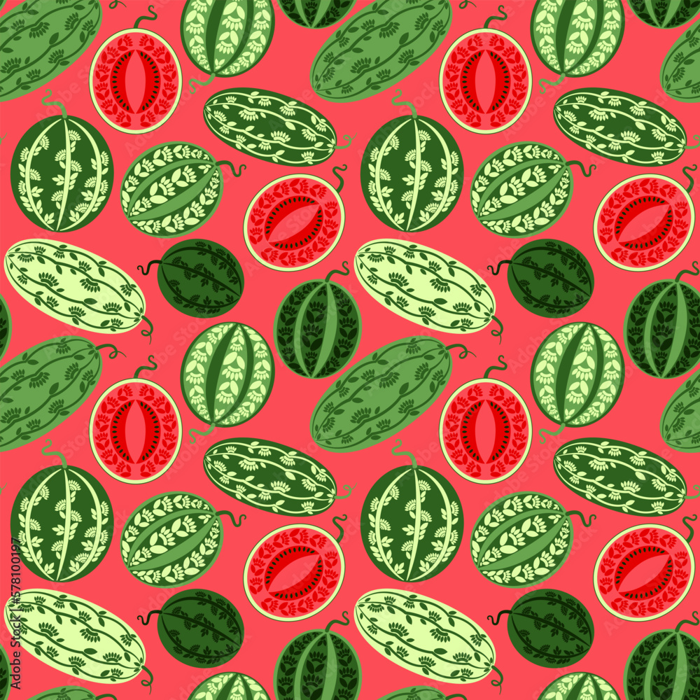 seamless pattern summer berry watermelon seamless pattern summer berry watermelon