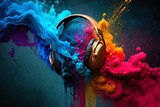 Immersive Audio and Vibrant Hues: A Creative Fusion of Music and Color