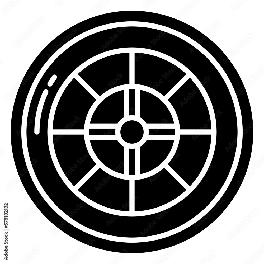 Fototapeta premium Casino Roulette icon