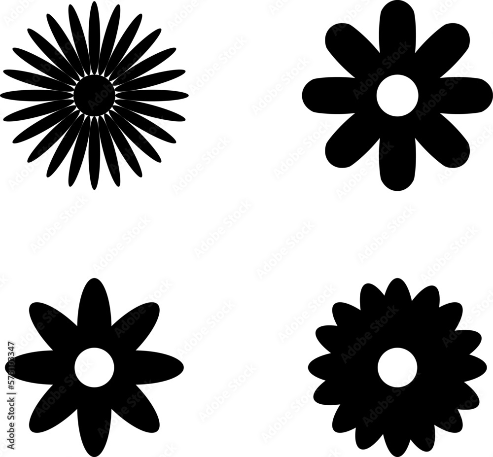 Flowers icon. Flowers images vector illustration. Flowers icon. Flowers images vector illustration.