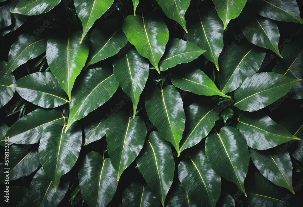 Wet and glossy jungle leave background for decks slides and websites Wet and glossy jungle leave background for decks slides and websites