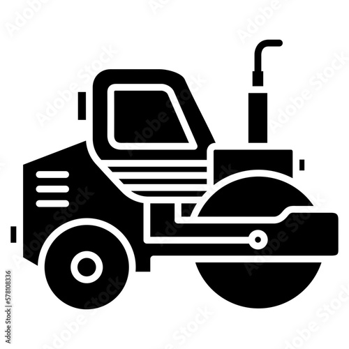 Road roller icon