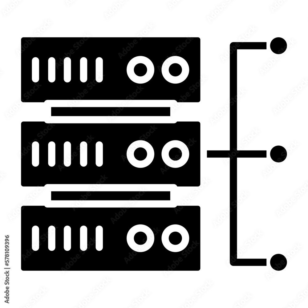 Fototapeta premium Server Flow icon