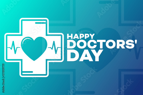 Happy Doctors' Day. Vector illustration. Holiday poster.