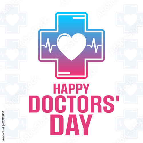 Happy Doctors' Day. Vector illustration. Holiday poster.