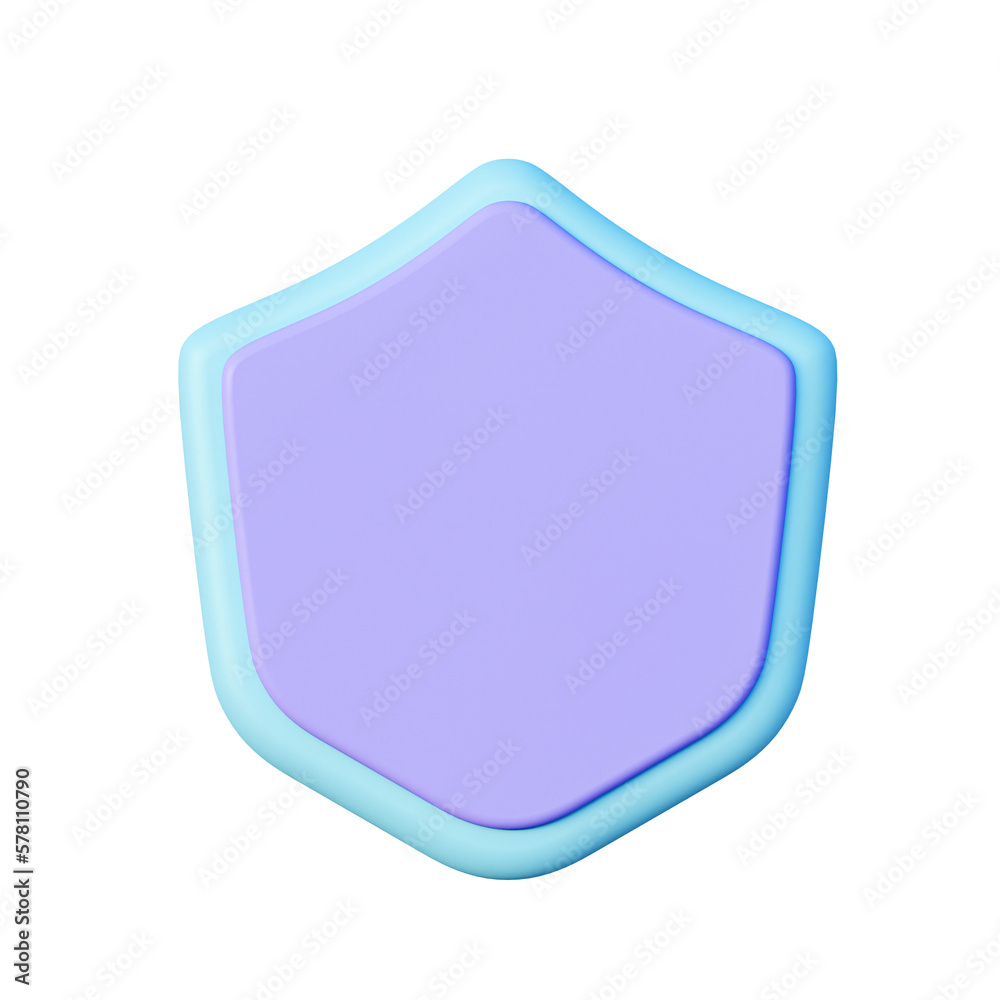 3d Purple shield mockup. 3d rendering illustration. 3d Purple shield mockup. 3d rendering illustration.