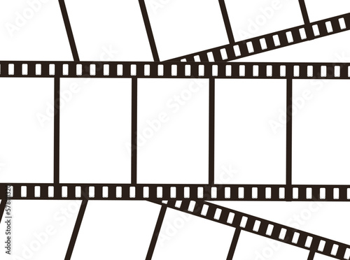Cadres de rouleau de film. Des bandes de film vierges analogiques rétro bordent avec un espace pour le texte, une diapositive de bande de cinéma photo pour appareil photo vintage. 