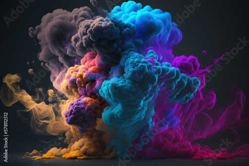 Colorful smokes background 