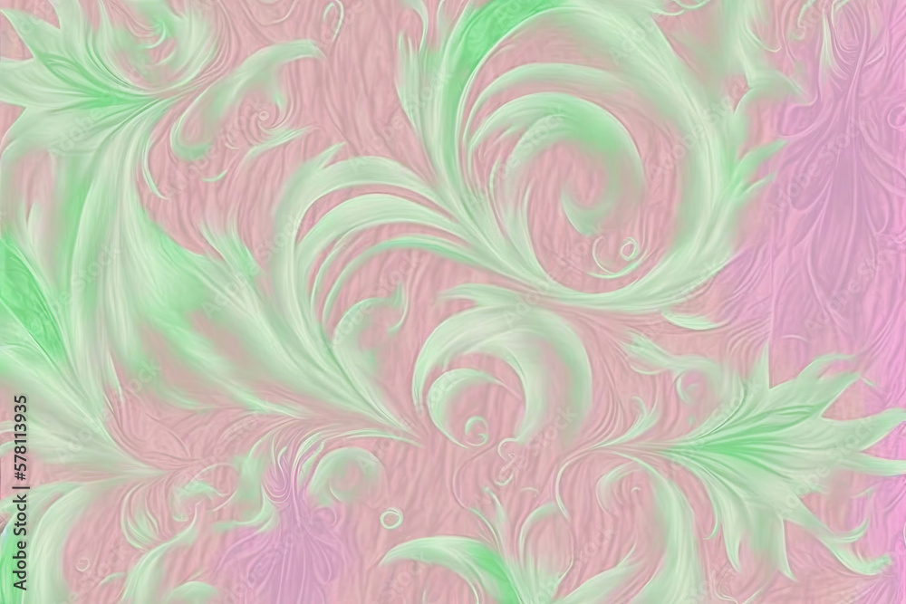 Floral Abstract WallPaper Design in subtle spring colors