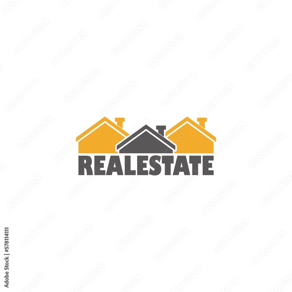 Real estate logo icon isolated on white background Real estate logo icon isolated on white background
