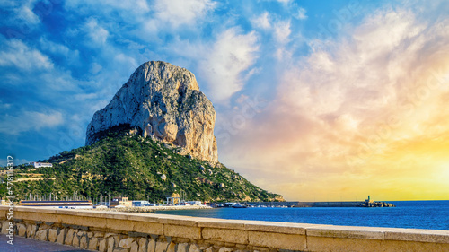 Crag of Ifach in Calpe, Alicante, Spain