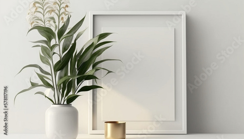 Modern Frame Mockups for Art Prints  Styled Stock Photos  and Photographs  Generative AI